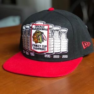 New Era Hat - Chicago Blackhawks 6 Stanley Cups